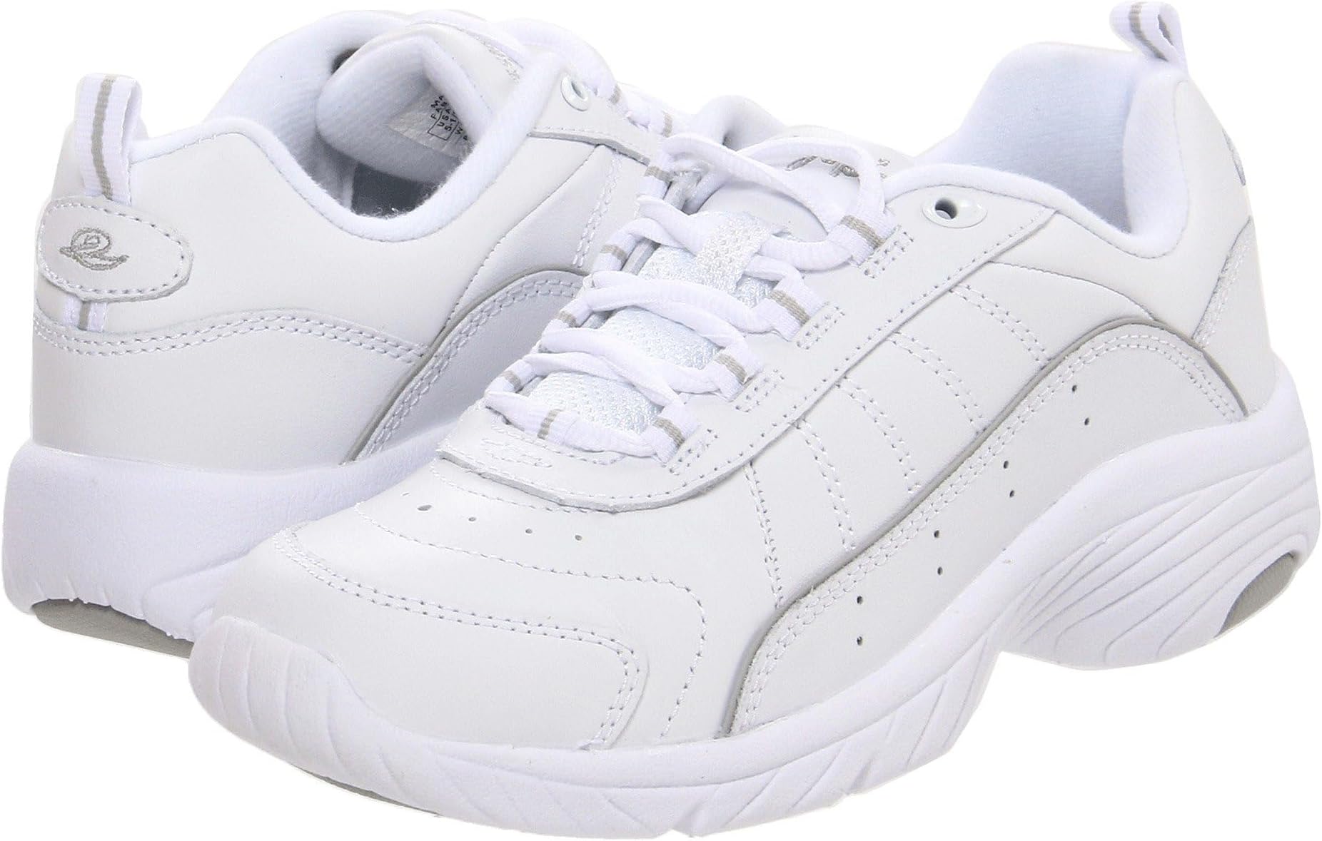Кроссовки Easy Spirit Punter, цвет White/Light Grey Leather