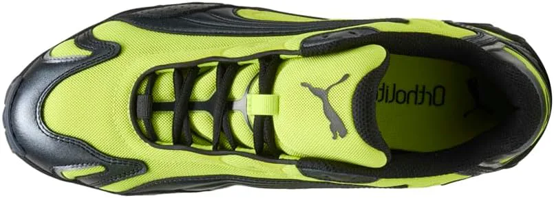 Мужские кроссовки PUMA Inhale Metallic со шнуровкой для повседневной носки - желтые, желтый — фото 4