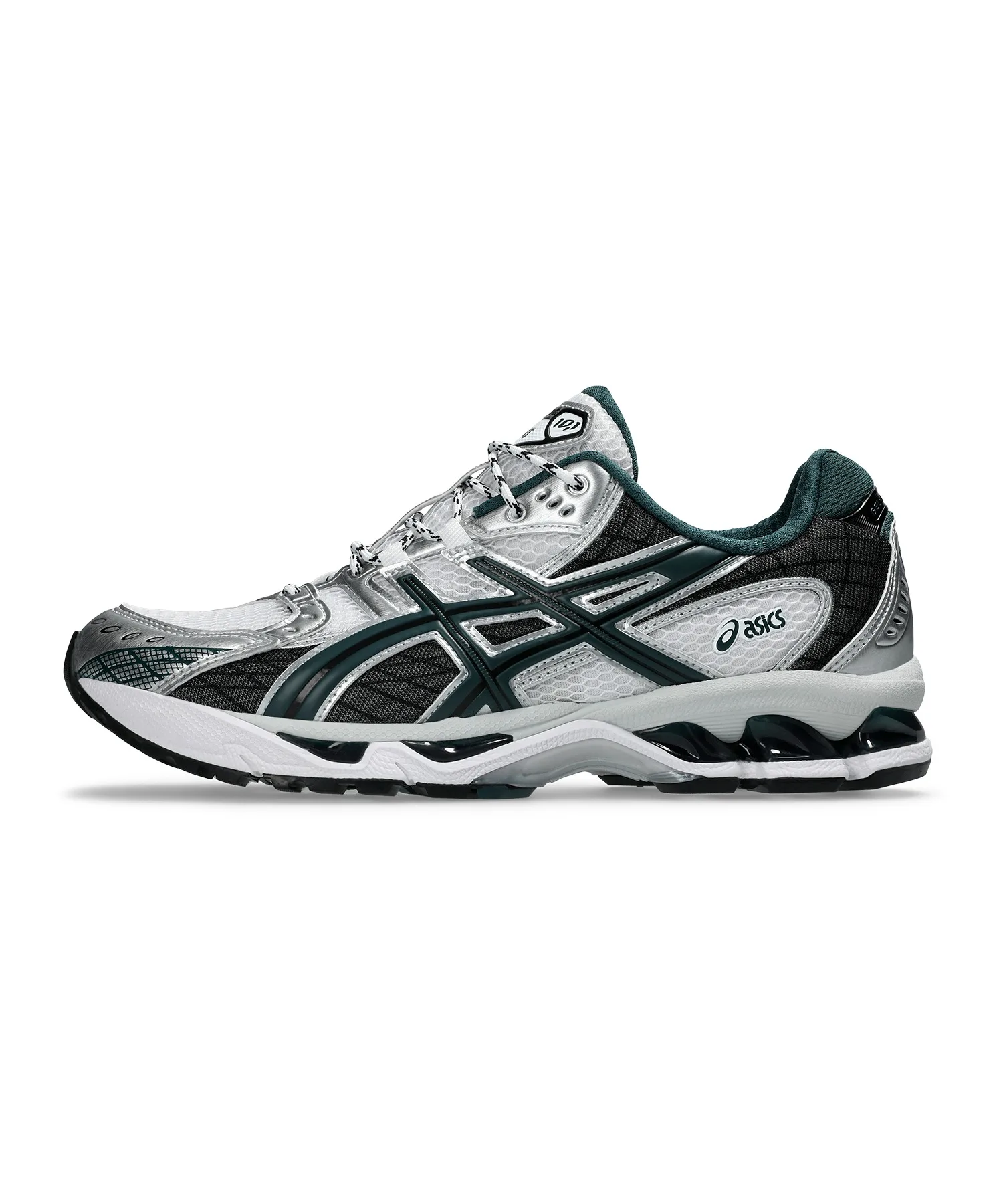 Унисекс кроссовки для бега GEL-NIMBUS 10.1 ASICS белые с зелёным — фото 2