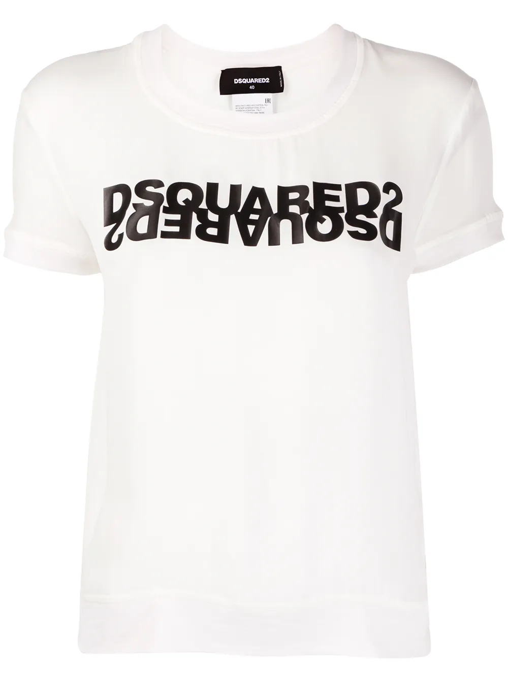 

Топ с логотипом DSQUARED2, белый