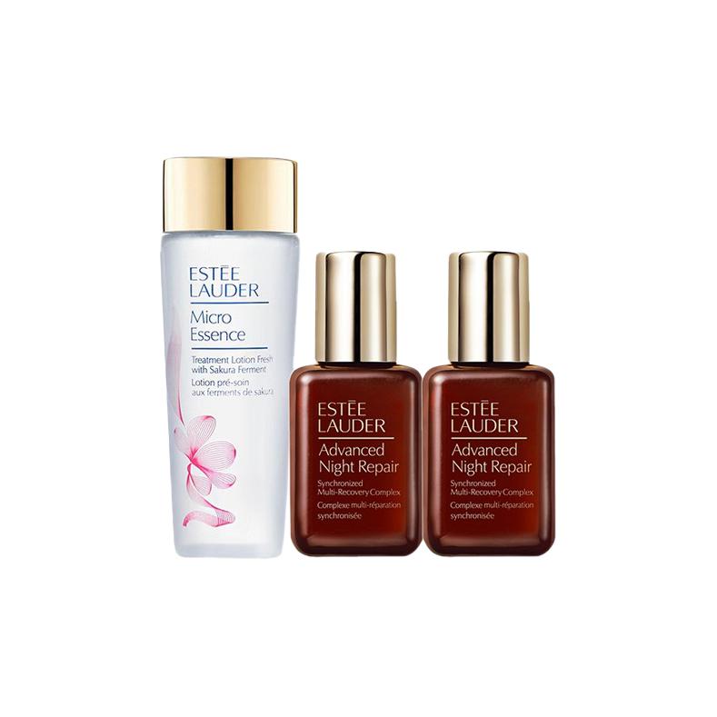 

YASHILANDAI Sakura Edition микро-сыворотка лосьон пробный набор три предмета увлажняющий 50мл*2+15мл ESTEE LAUDER