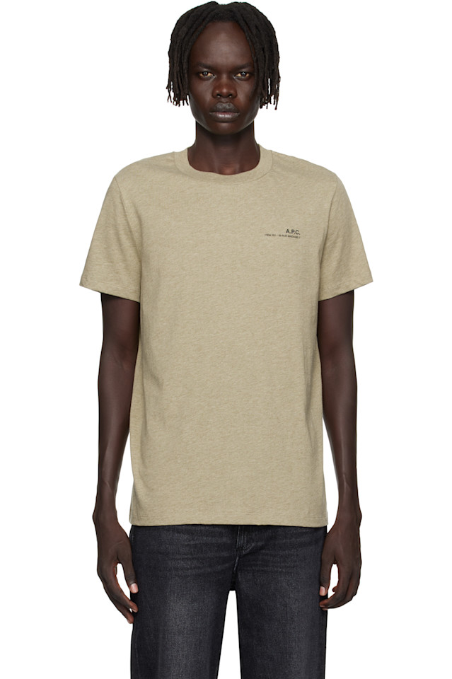 

A.P.C. Стандартная футболка цвета хаки