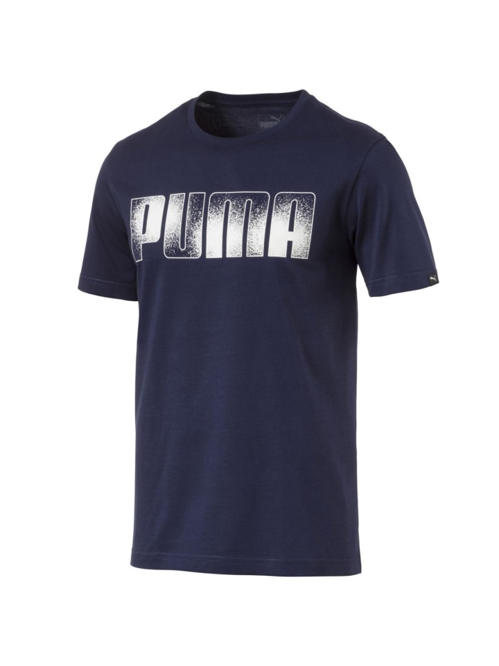 

Функциональная рубашка Puma T-shirt Rundhals Brand Tee, темно-синий
