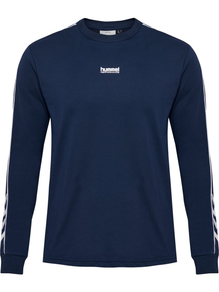 

Hummel Футболка с длинным рукавом «Pulse Piping T-Shirt Longsleeve» синего цвета