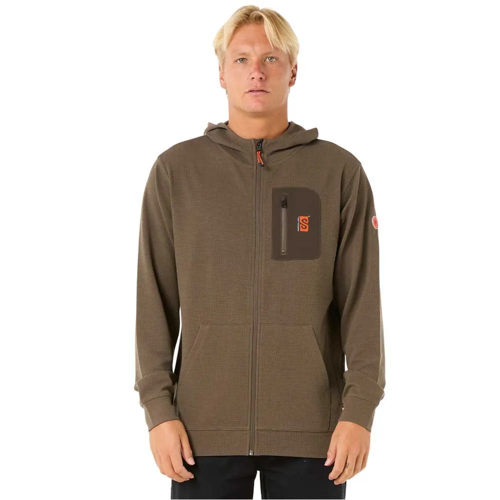

Толстовка Rip Curl Vaporcool Search full zip, коричневый