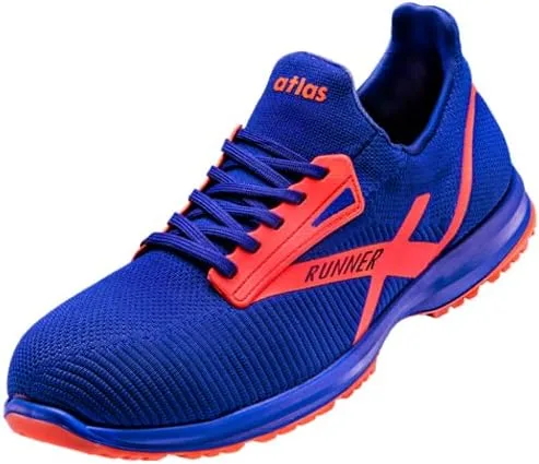 Кроссовки Atlas Runner 45 ESD Low Shoe S1P со стальным защитным носком, верхом из легкого трикотажа, устойчивым к проколам, и спортивной подошвой, синий — фото 2