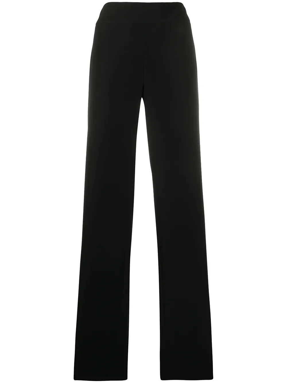 

Широкие брюки с завышенной талией EMPORIO ARMANI, черный