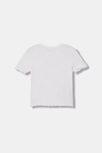 Футболка хлопок с эластаном United Colors of Benetton, белый — фото 2