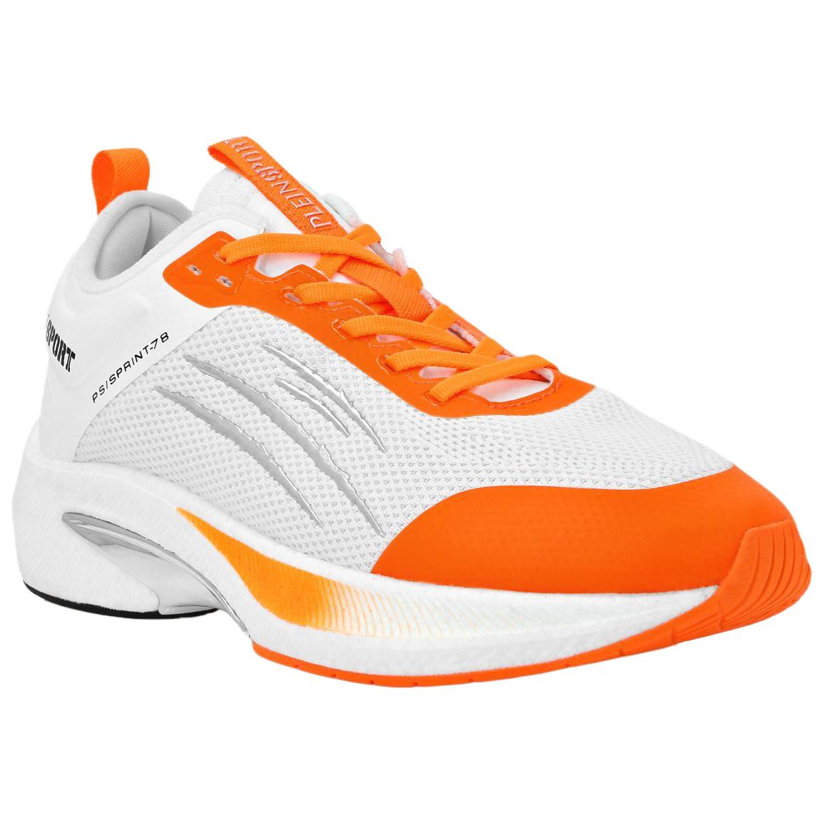 PLEIN SPORT Кроссовки Sprint Low top Casual Unisex белые оранжевые — фото 4