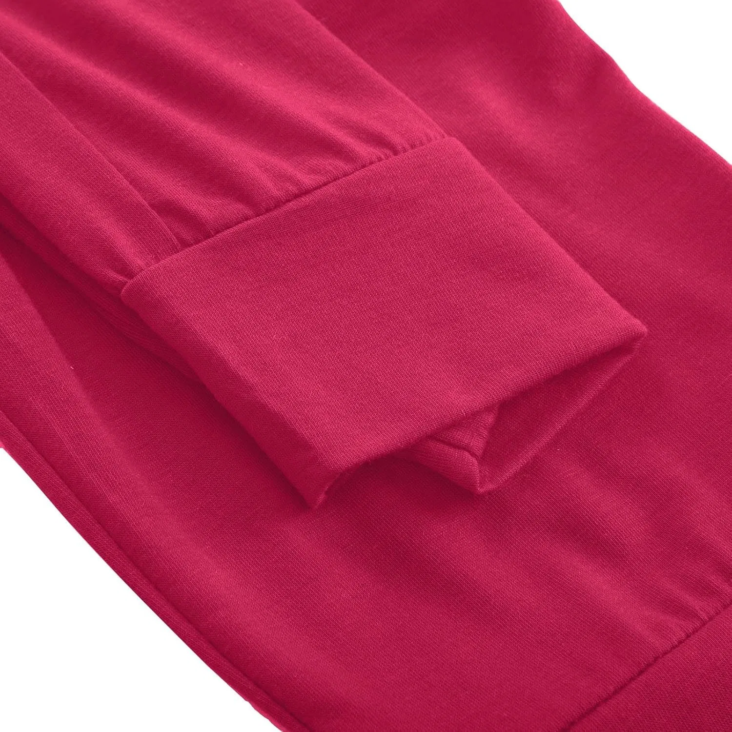 Широкие спортивные брюки с высокой талией на завязке, бренд Generic, цвет Hot Pink — фото 3