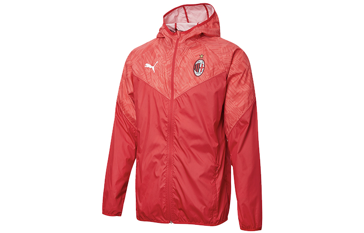 

PUMA Мужская куртка AC Milan, оранжево-красная, Красный, PUMA Мужская куртка AC Milan, оранжево-красная