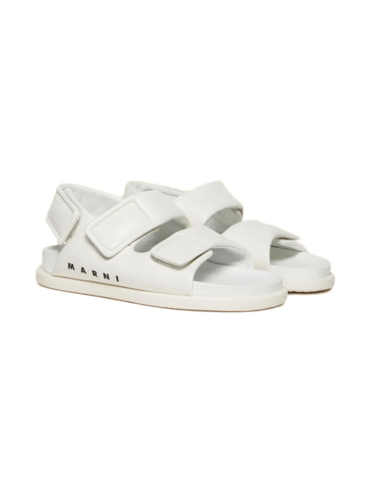 

Сандалии на липучках Marni Kids, белый