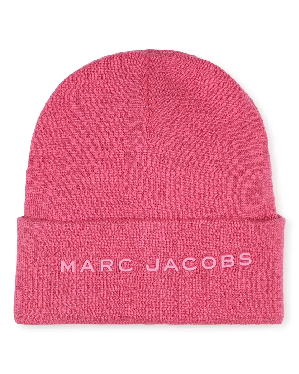 

Розовая шапочка для девочки из полиэстера Marc Jacobs