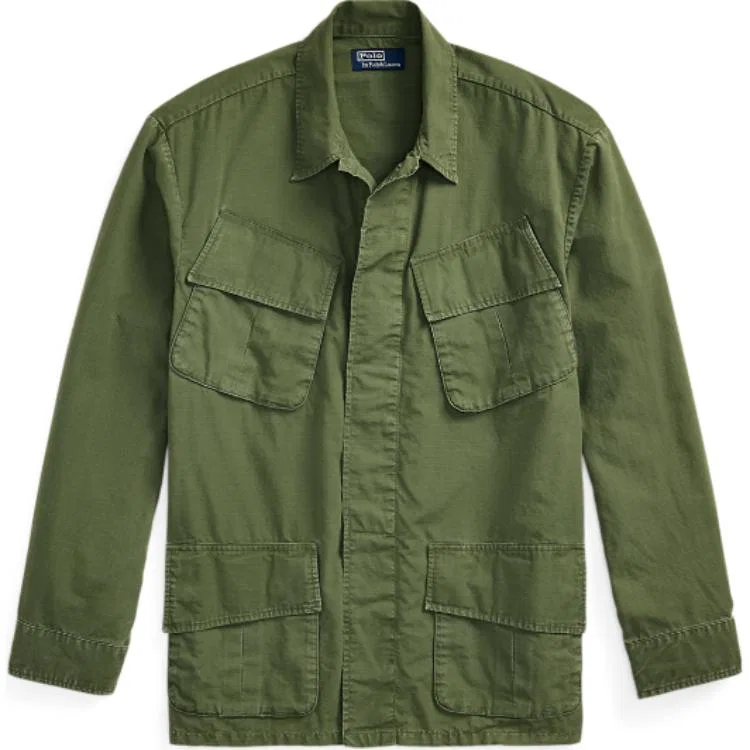 Куртка-рубашка из рипстопа Polo Ralph Lauren, Green