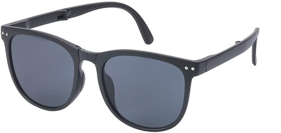 

Складные солнцезащитные очки для женщин с заклепками, винтажные солнцезащитные очки для мужчин, градиентные солнцезащитные очки с защитой от УФ-излучения UV400 LANGSER, Black