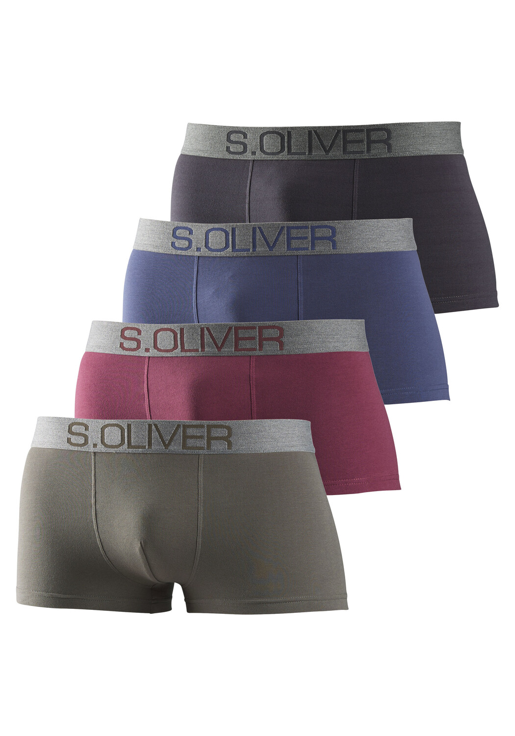 

Боксеры S Oliver Boxershorts, цвет khaki, bordeaux, marine, anthrazit