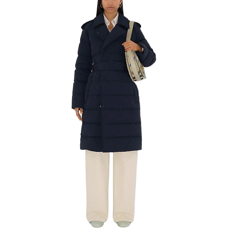 Burberry Куртка пуховая FW24 для женщин Marine Blue — фото 4