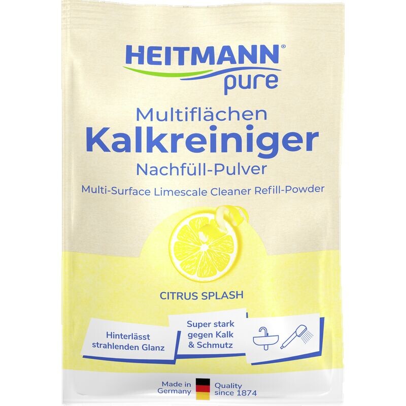 

Чистое универсальное средство для очистки от известкового налета Heitmann, 25 g
