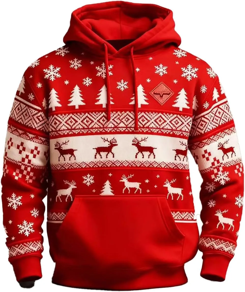 

Мужская рождественская толстовка с оленем CIVIZILUX