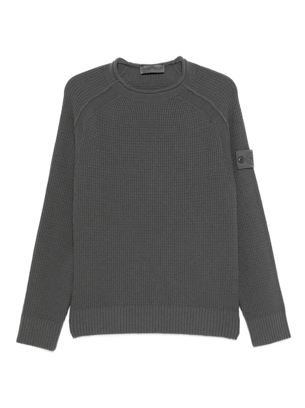 

Шерстяная толстовка с рукавами реглан Stone Island, серый