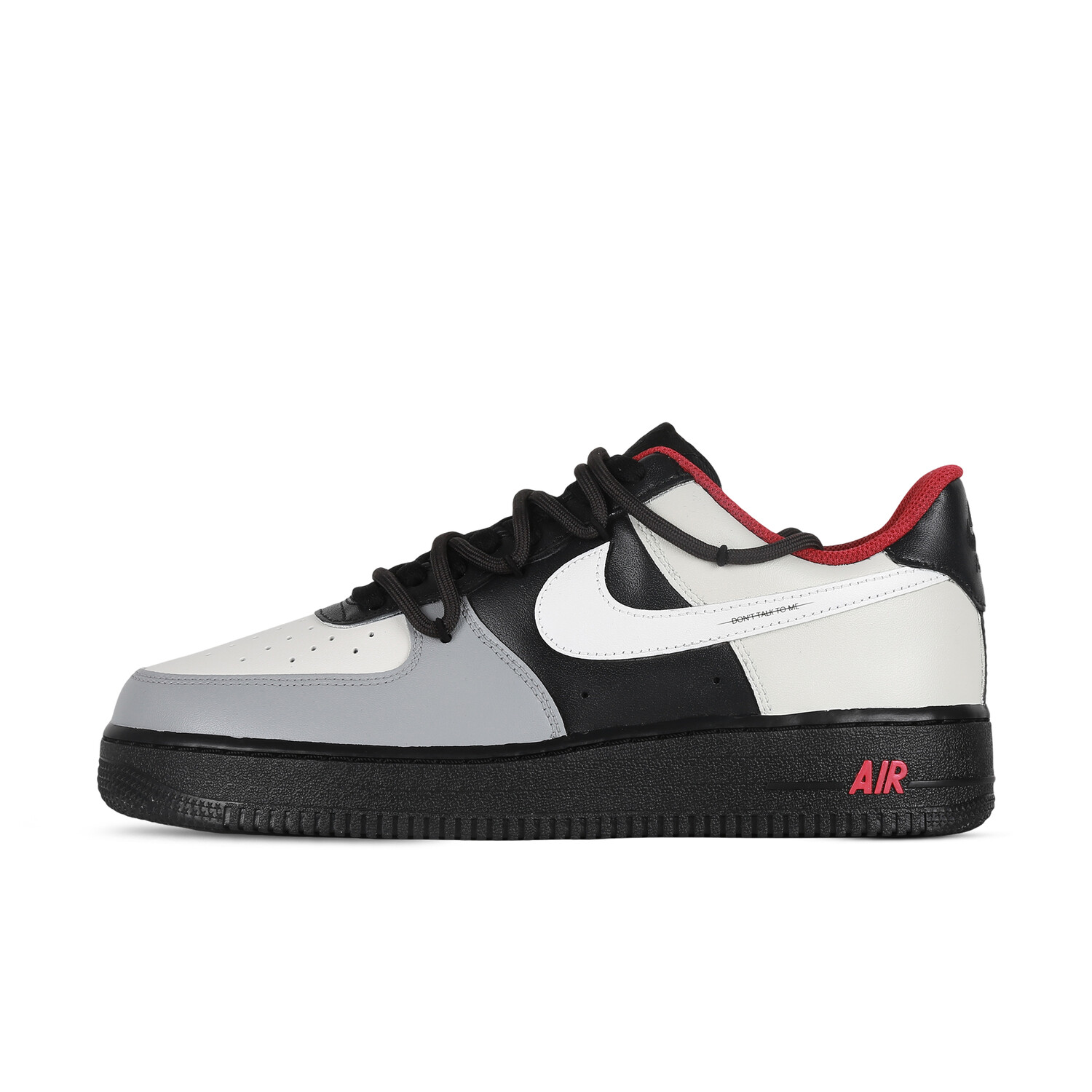 

Кроссовки Nike Air Force 1 Skateboarding Shoes Women's Low-top Black/white/gray/red, черный/белый/серый