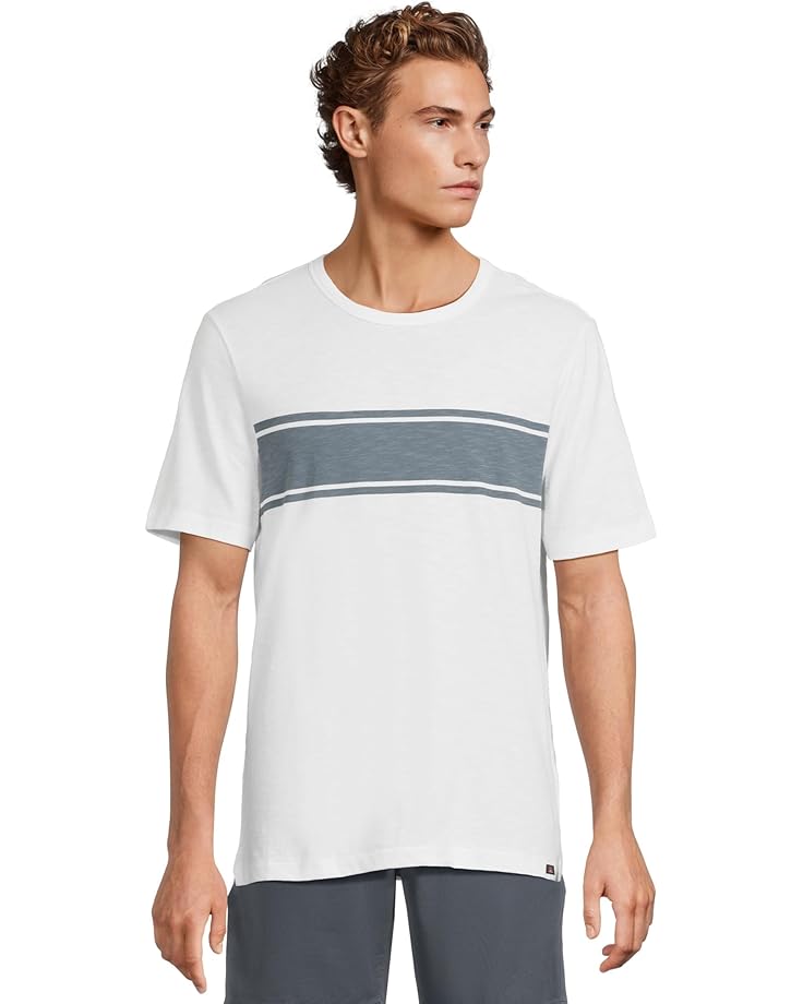 

Футболка Faherty Sunwashed Tee, цвет White Surf Stripe