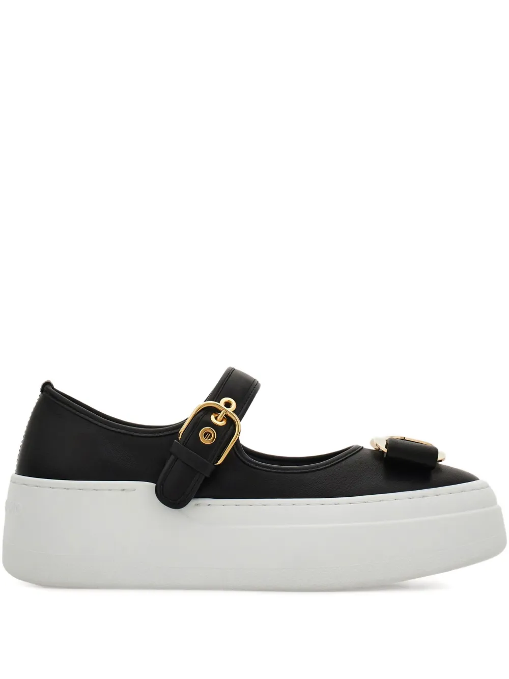 Кроссовки Vara с бантом Ferragamo, черный