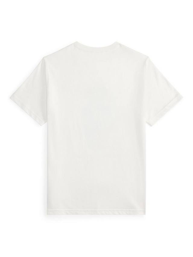 Детская хлопковая поло футболка Ralph Lauren, White Core Bear — фото 2