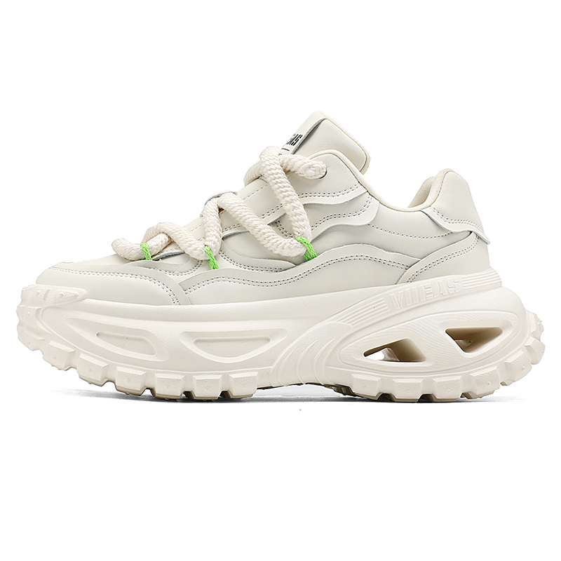 

Кроссовки мужские низкие, массивные, увеличивающие рост, с противоскользящей подошвой VIIEAS, Ecru