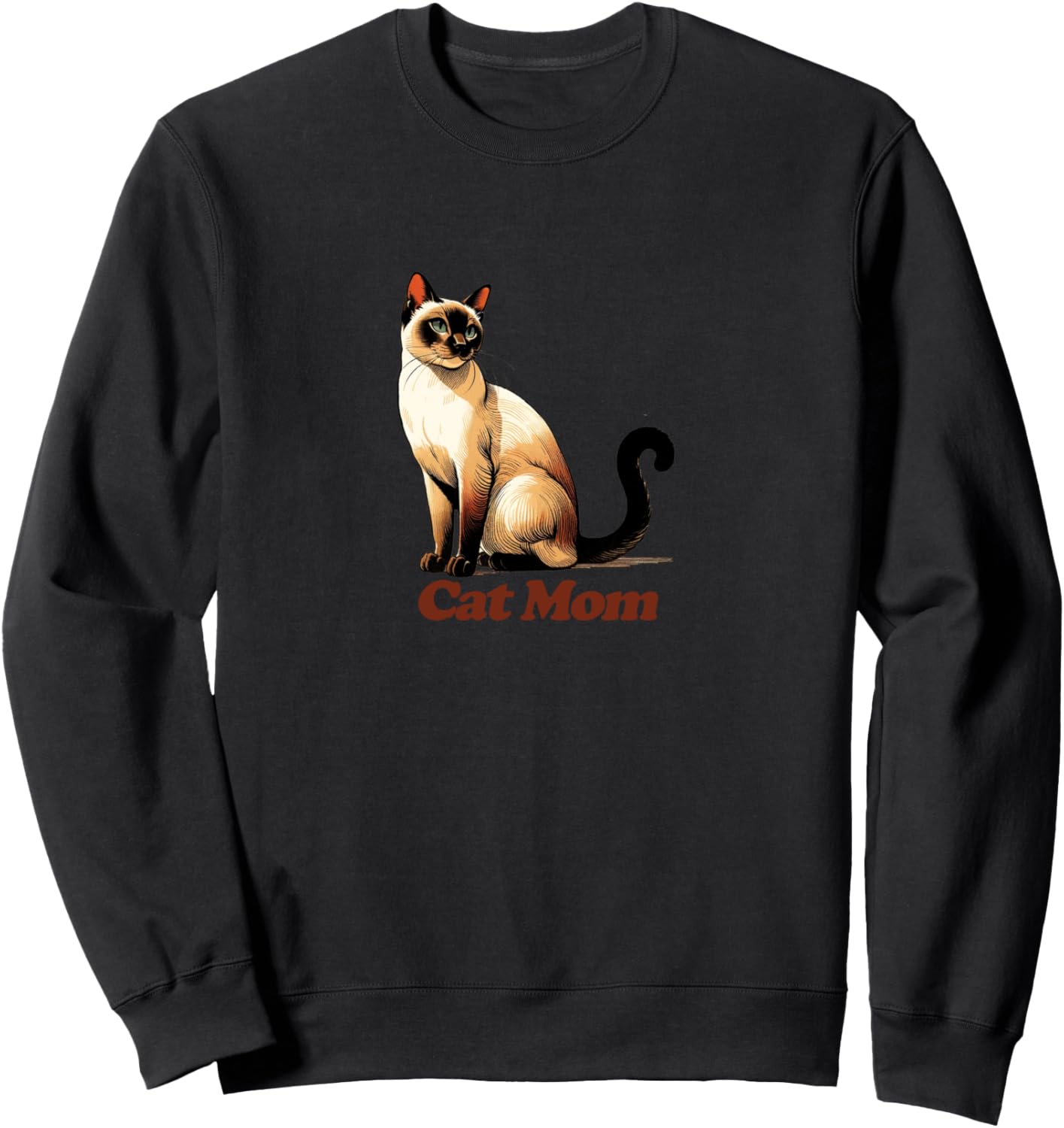 

Футболка с забавным рисунком «Мама сиамской кошки. Я люблю сиамских кошек» Siamese Cat Dream Tee, черный