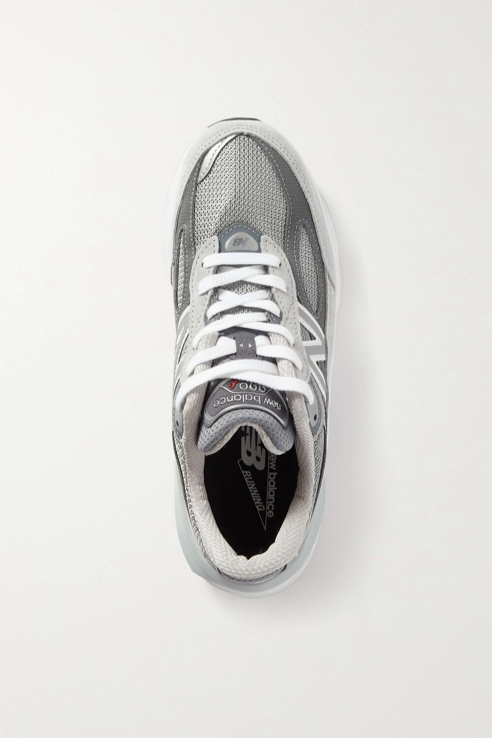NEW BALANCE Кроссовки Made in USA 990V6 из замши, кожи и сетки, серый — фото 3