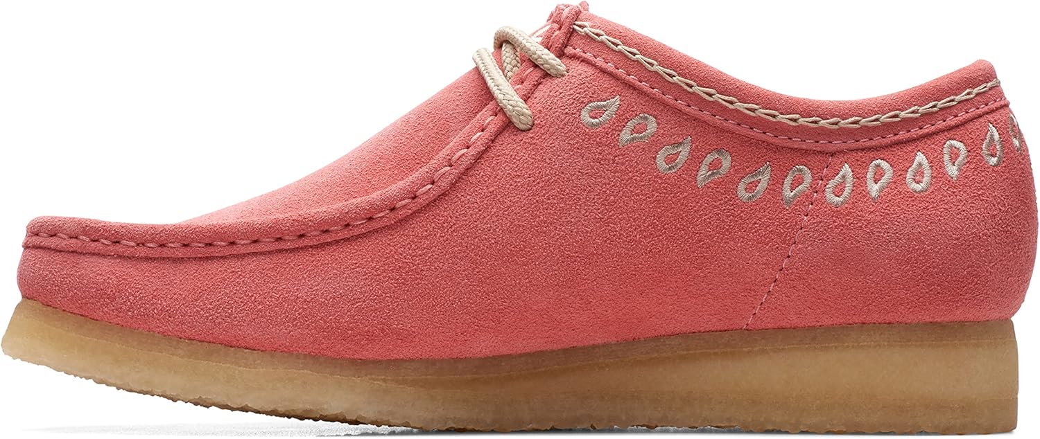 Мужские кроссовки Wallabee от Clarks, розовый — фото 4