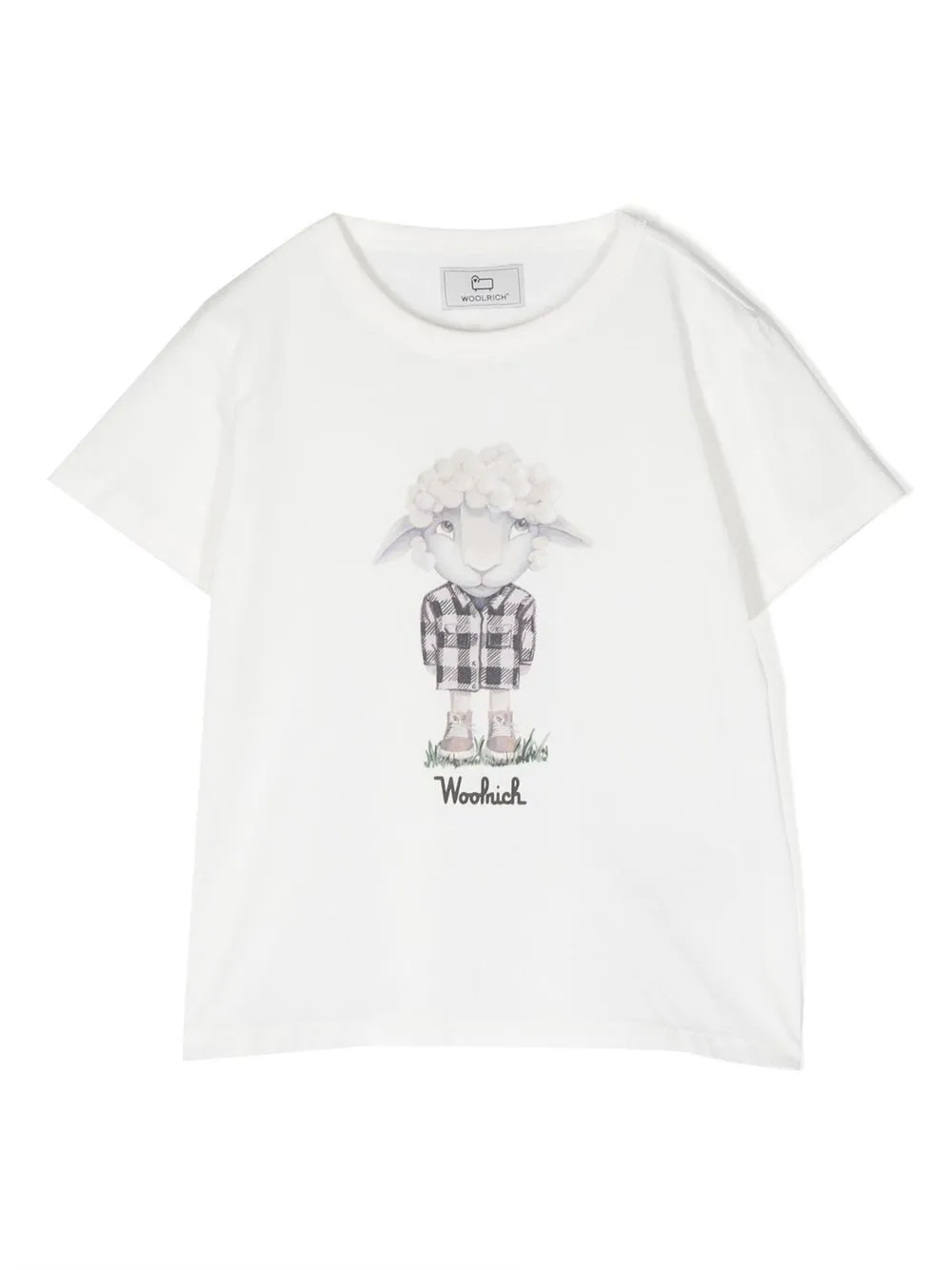 

Футболка с принтом Woolrich Kids, белый