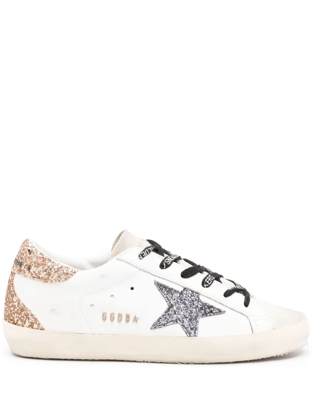 Кеды Super-Star с блестками GOLDEN GOOSE, белый
