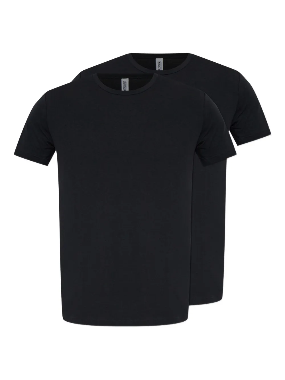 

Футболка с круглым вырезом из хлопка (комплект из двух штук) Moschino, черный