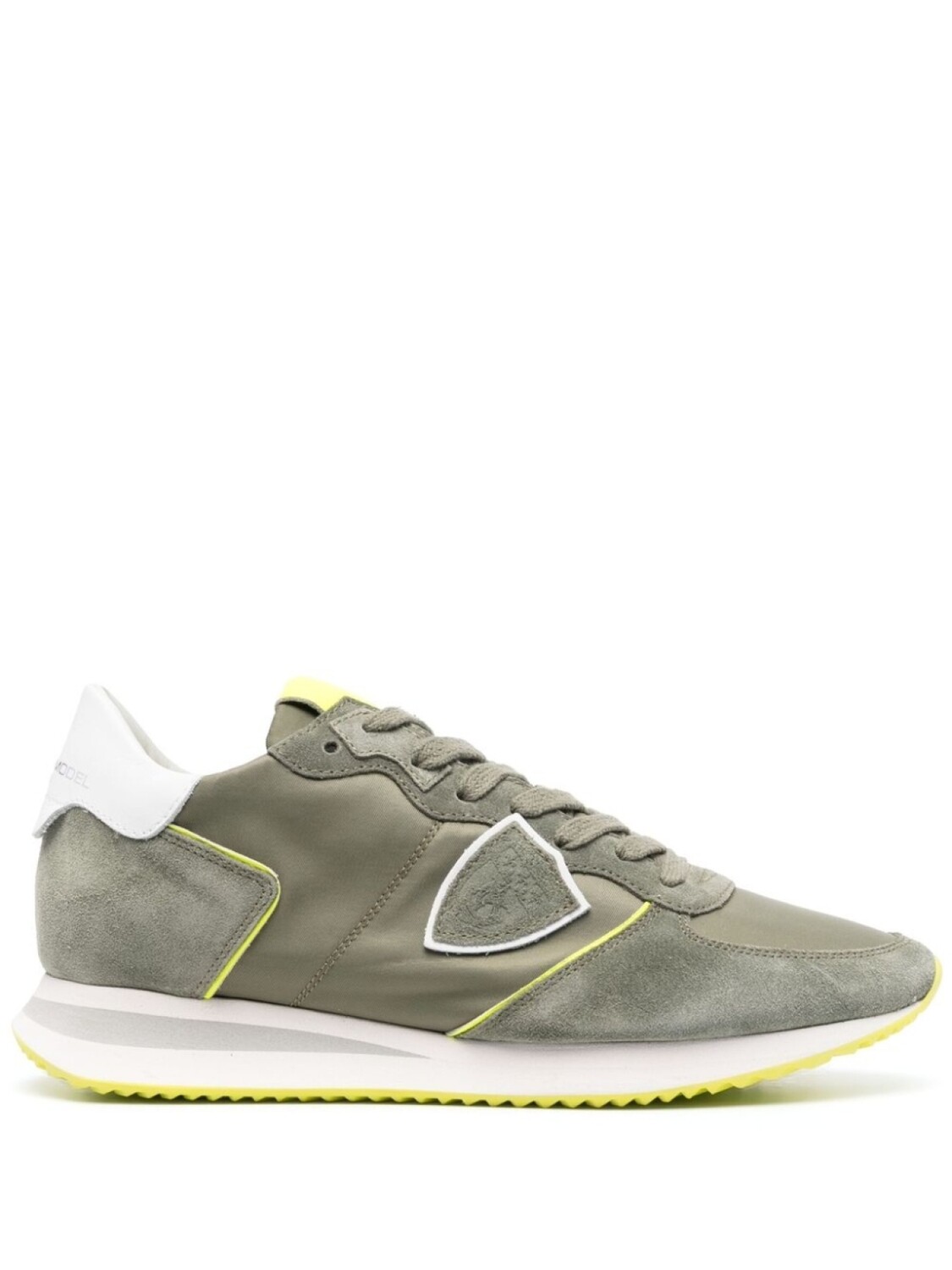 Кроссовки Philippe Model TRPX, хаки/белый/желтый