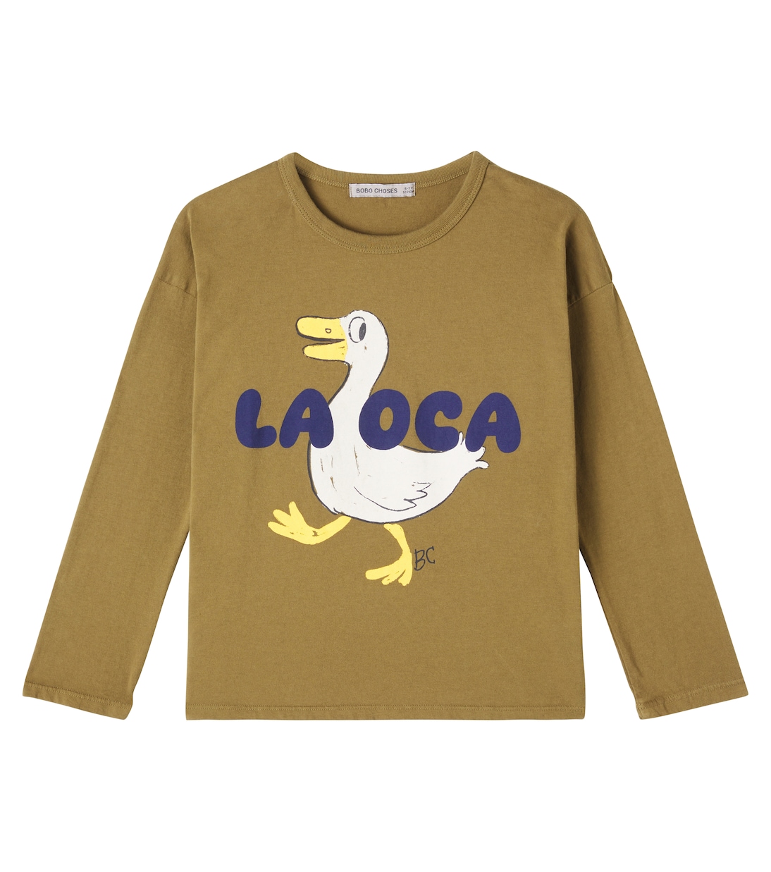 

Футболка из хлопкового джерси с принтом La Oca Bobo Choses, хаки