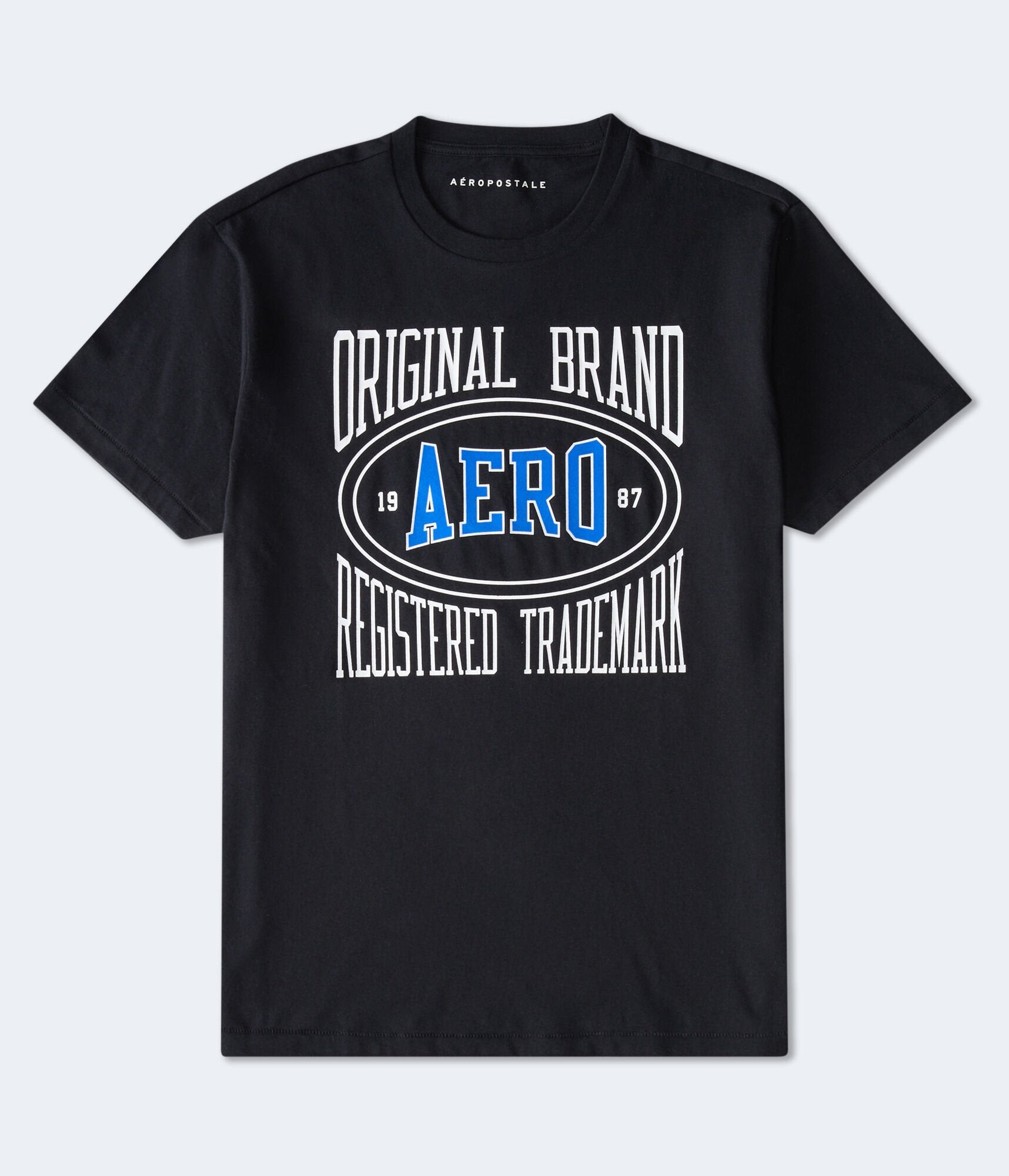 

Футболка с графическим логотипом Aeropostale Original Brand Box, черный