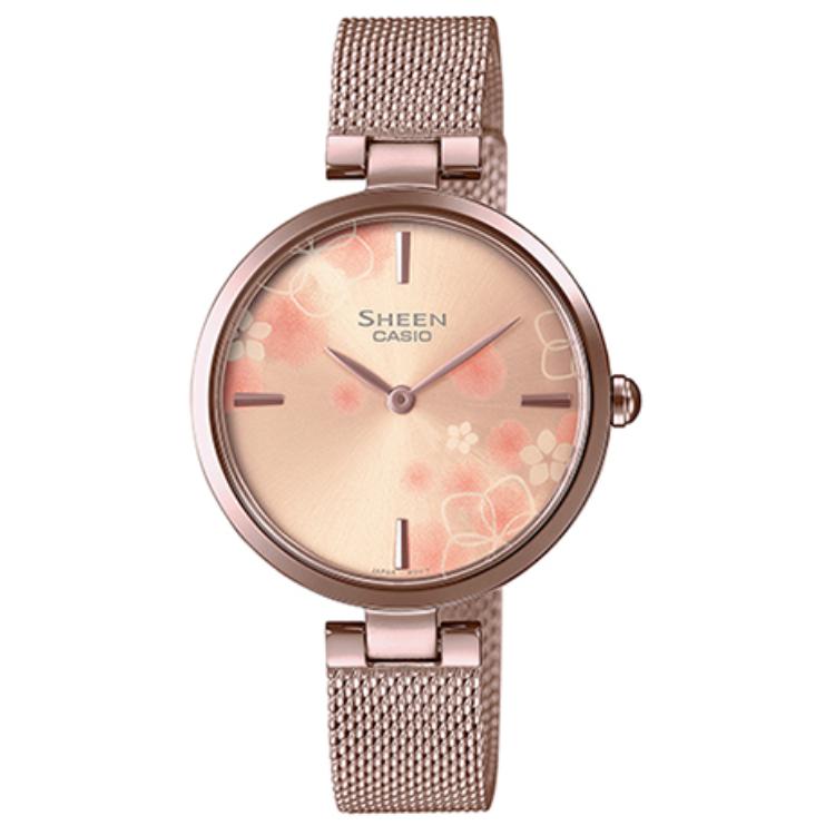

Женские золотые часы SHEEN CASIO