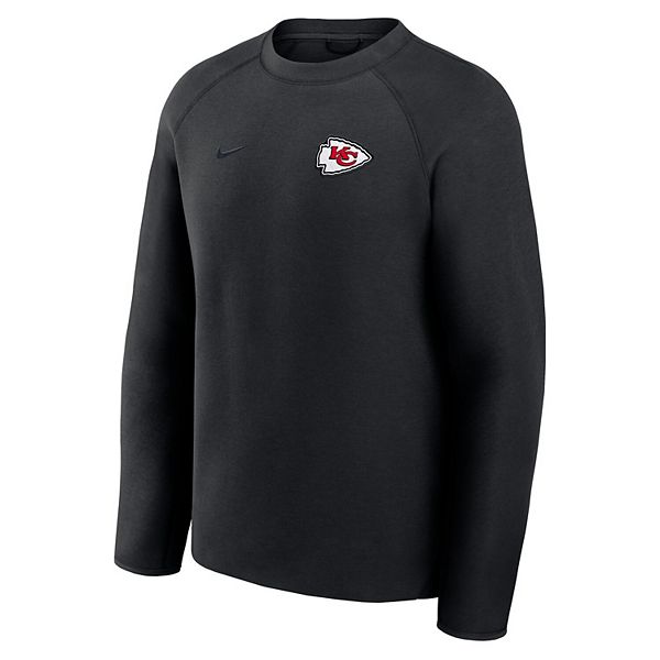 Мужской черный свитшот Kansas City Chiefs Tech Fleece Raglan Nike — фото 2
