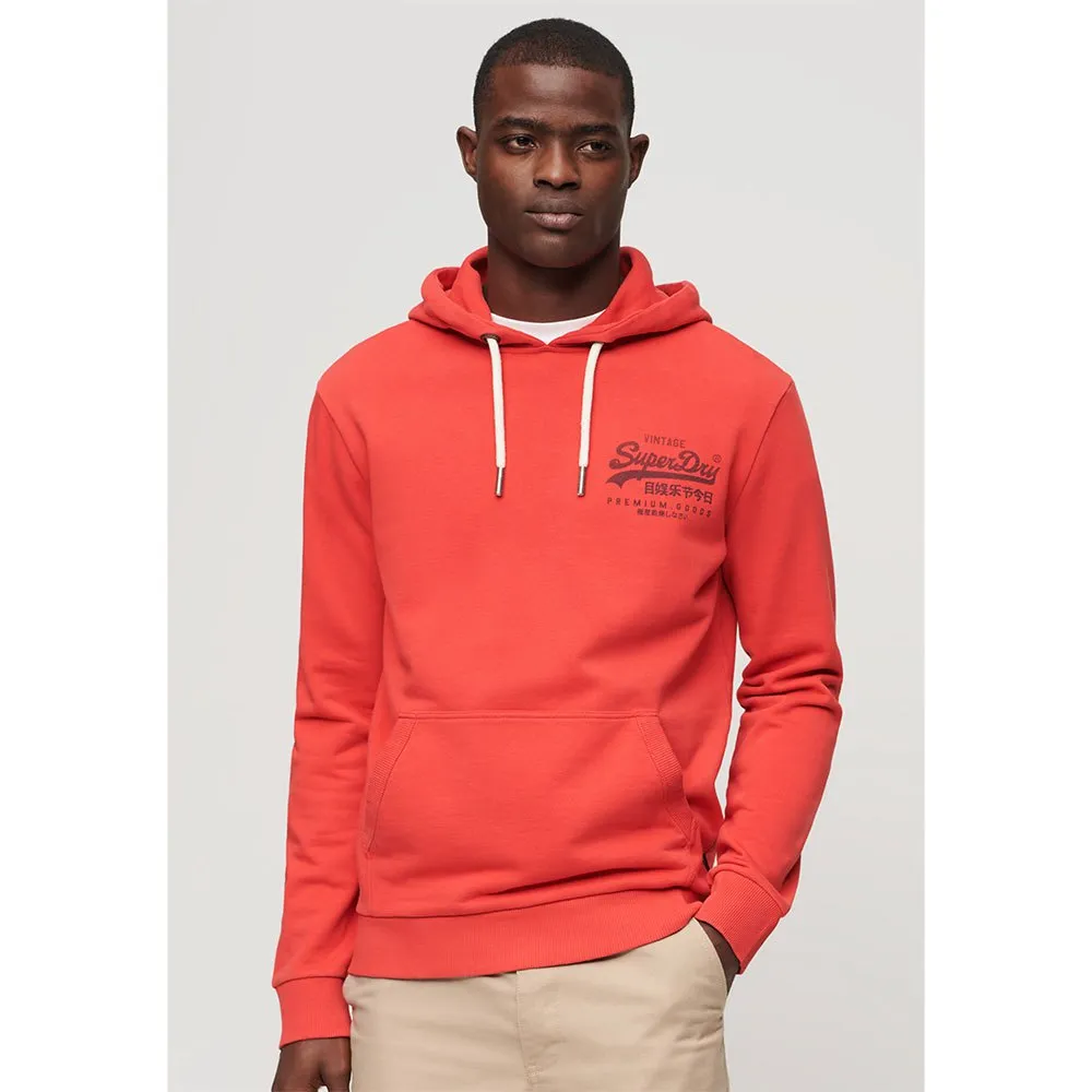 

Худи Superdry Classic Vl Heritage Chest, оранжевый