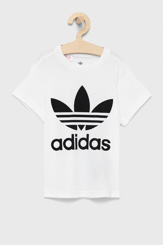 

Детская хлопковая футболка adidas Originals H25246, белый