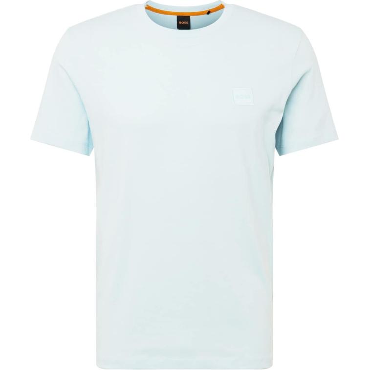 

HUGO BOSS Футболка мужская светло-голубая, Синий, HUGO BOSS Футболка мужская светло-голубая