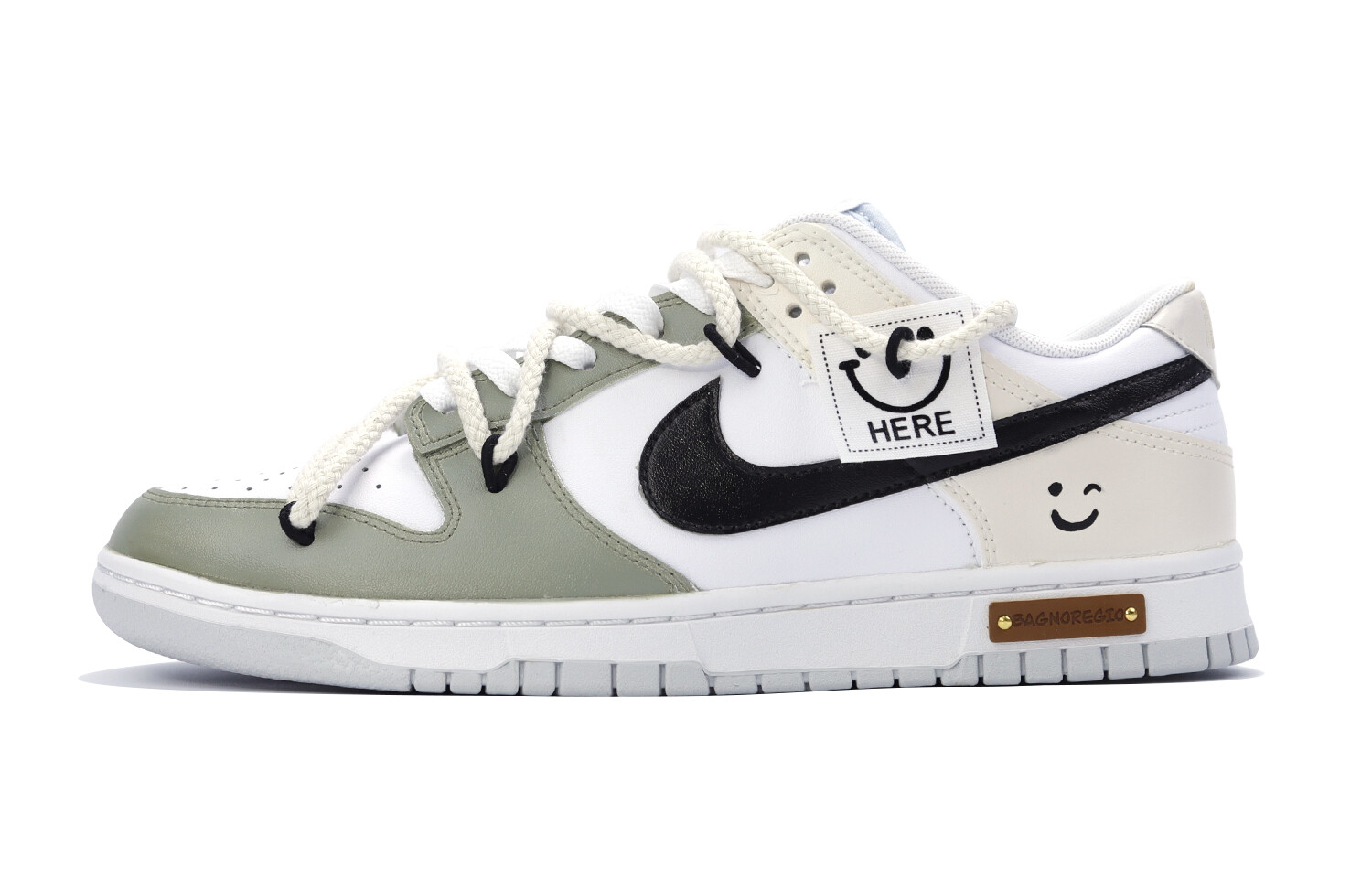 

Мужские кроссовки для скейтбординга Nike Dunk, White/Green