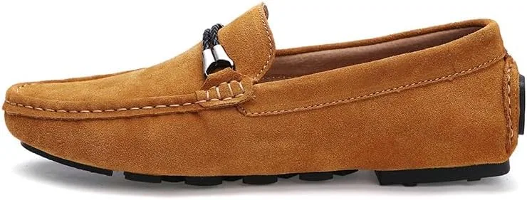 Мокасины мужские кожаные TAYGUM, модель Loafers, желтый — фото 2