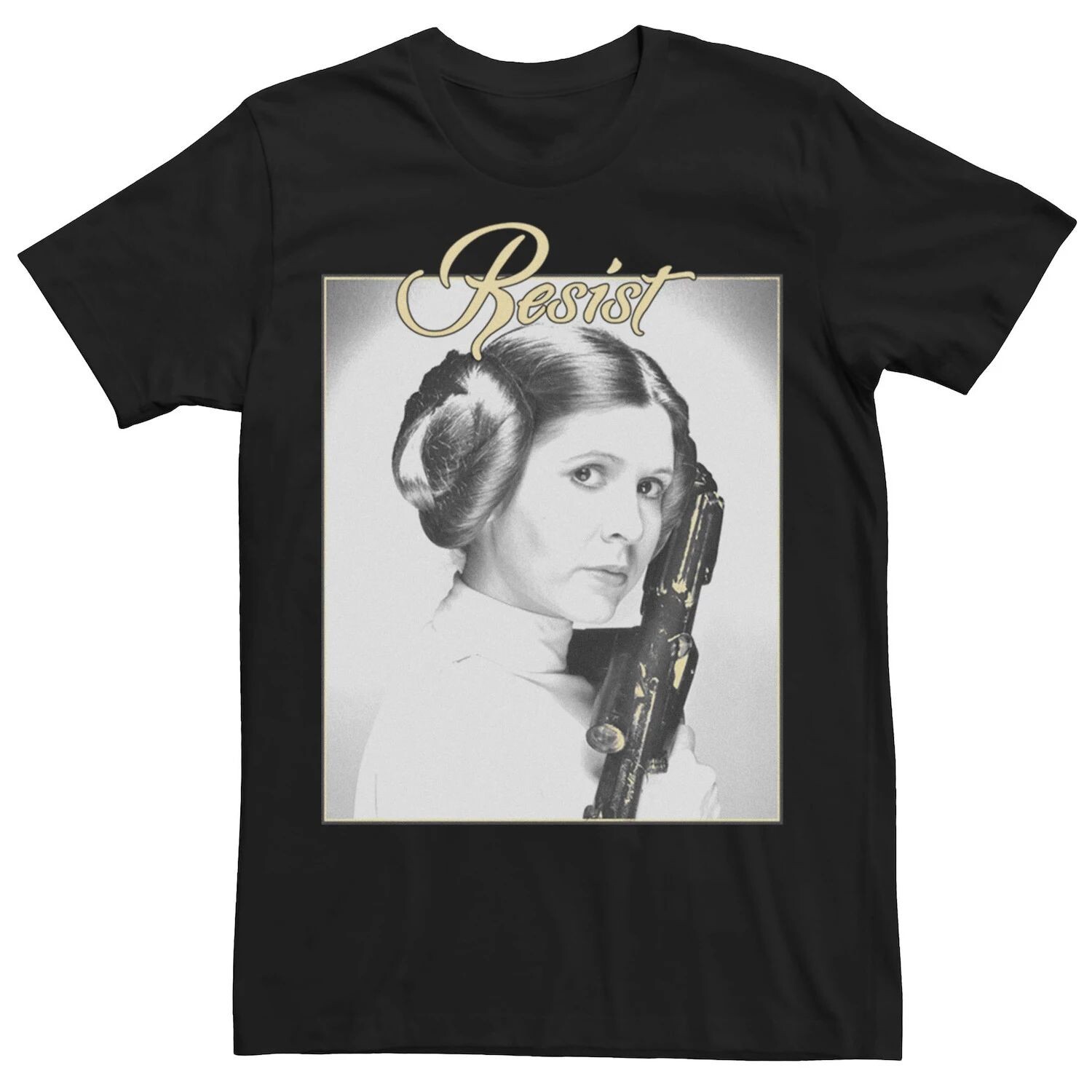 

Мужская футболка с рисунком Resist Star Wars, черный