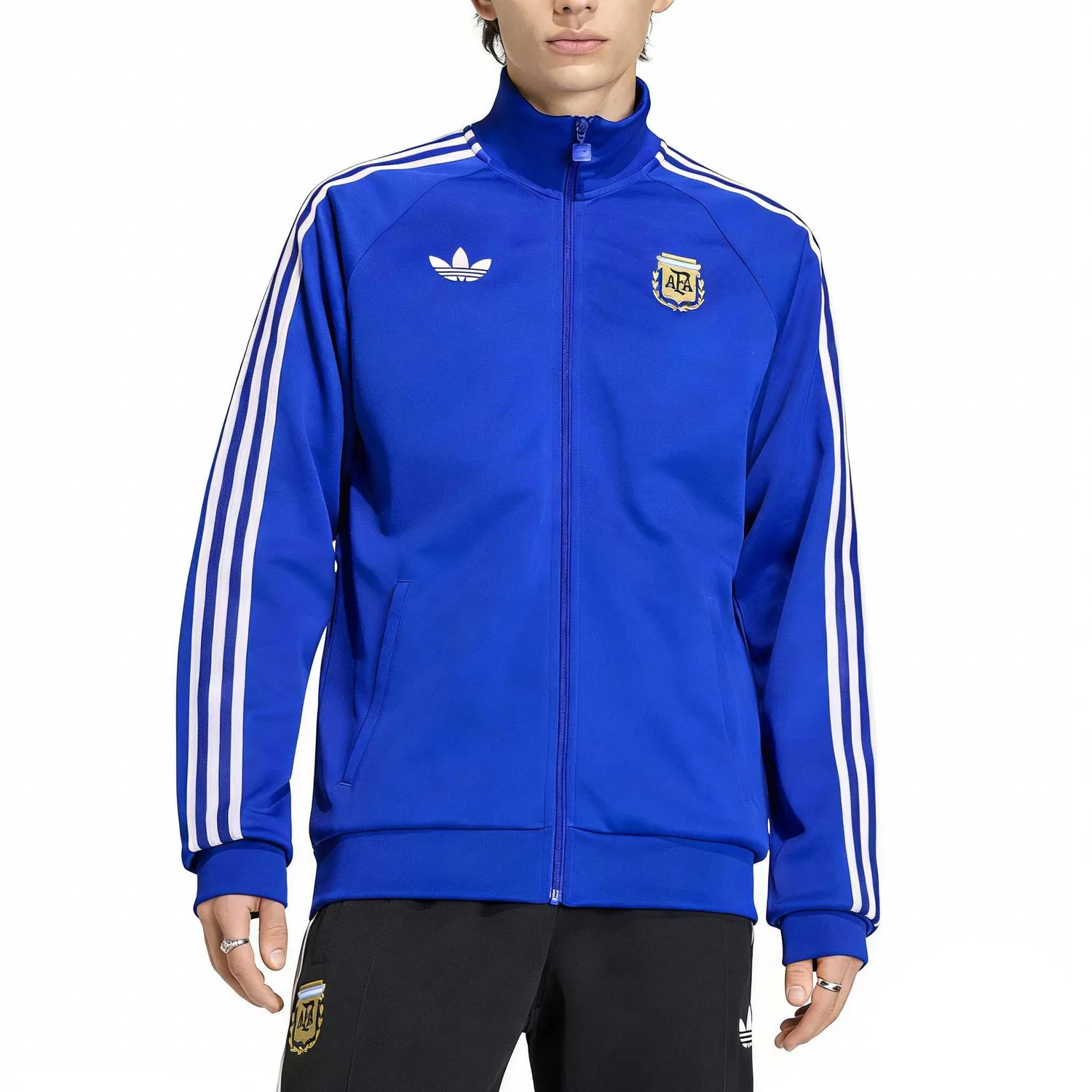 Куртка мужская Bright Blue, водолазка, умеренная, Other Adidas Originals — фото 3