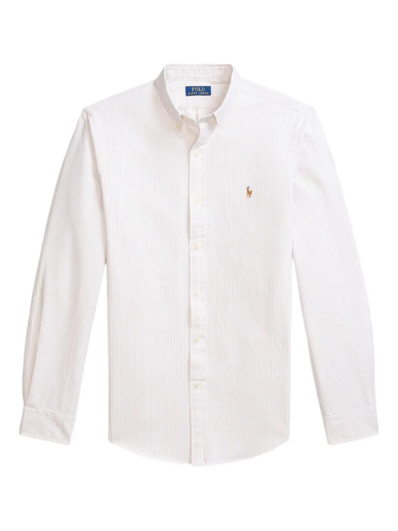 

Полосатая рубашка с длинными рукавами Polo Ralph Lauren, белый