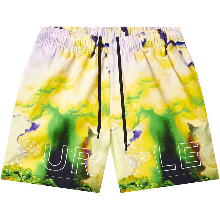 

Шорты PURPLE BRAND Force Majeure Swim Shorts, Yellow Green