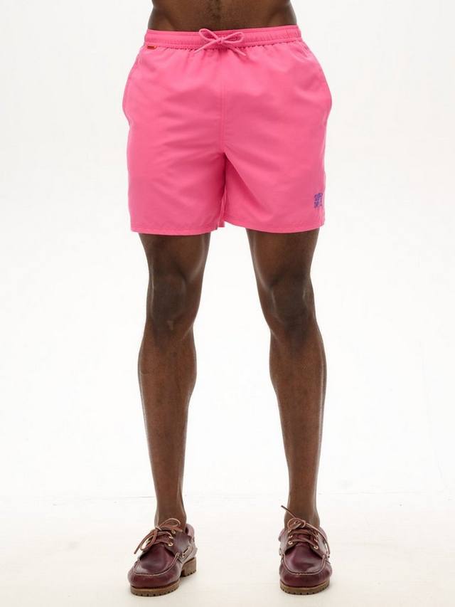 Незаменимые 17-дюймовые плавательные шорты Superdry, цвет Shocking Pink — фото 4